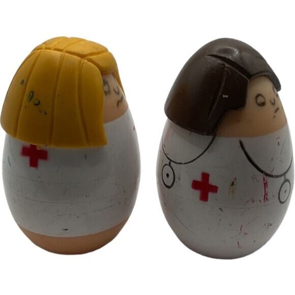 Tonka Toddler Peek A Boo Face Changing Medical Finger Puppet Egg Shape Weeble - Picture 3 of 6